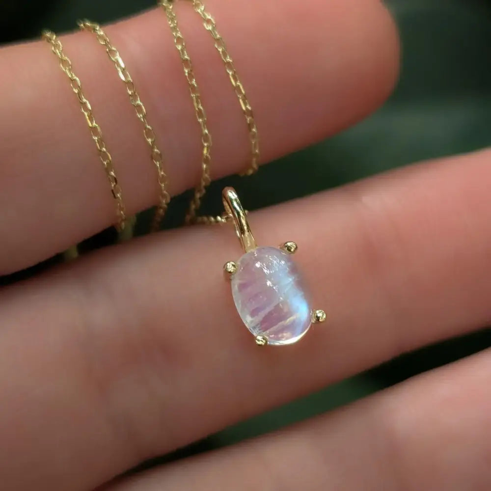 Moonstone Oval Necklace