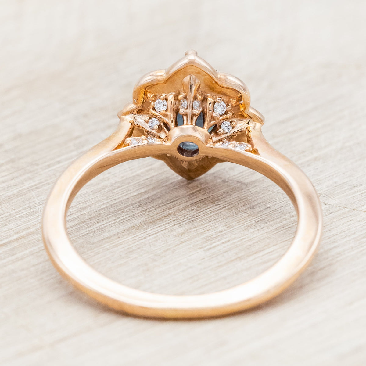"Jane" - Lab-Grown Alexandrite Engagement Ring With Diamond Accents