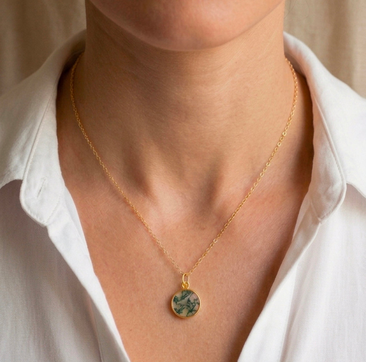 Forest Moss Necklace
