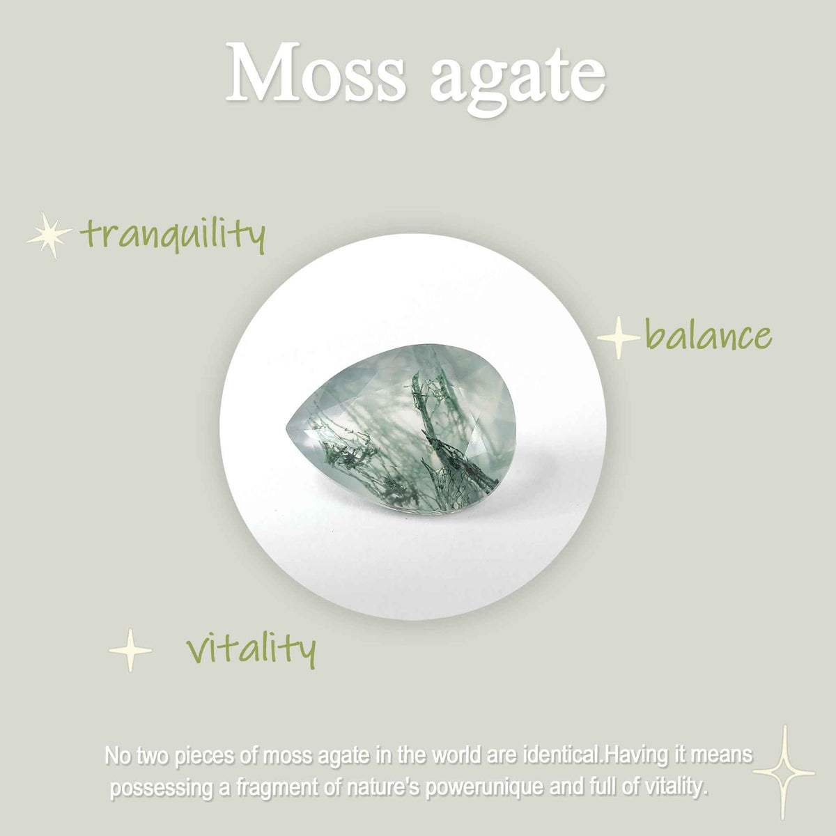 Nature-Inspired Kite-Cut Moss Agate Ring Set with Vine Band and Leaf Claw Design 2pcs