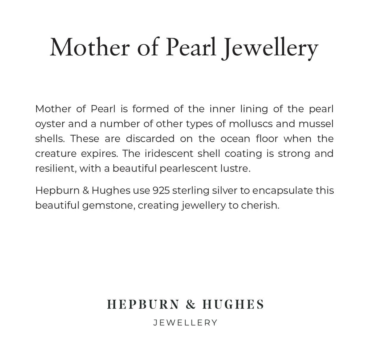 Mother of Pearl Art Deco Pendant | 3rd Anniversary | Sterling Silver