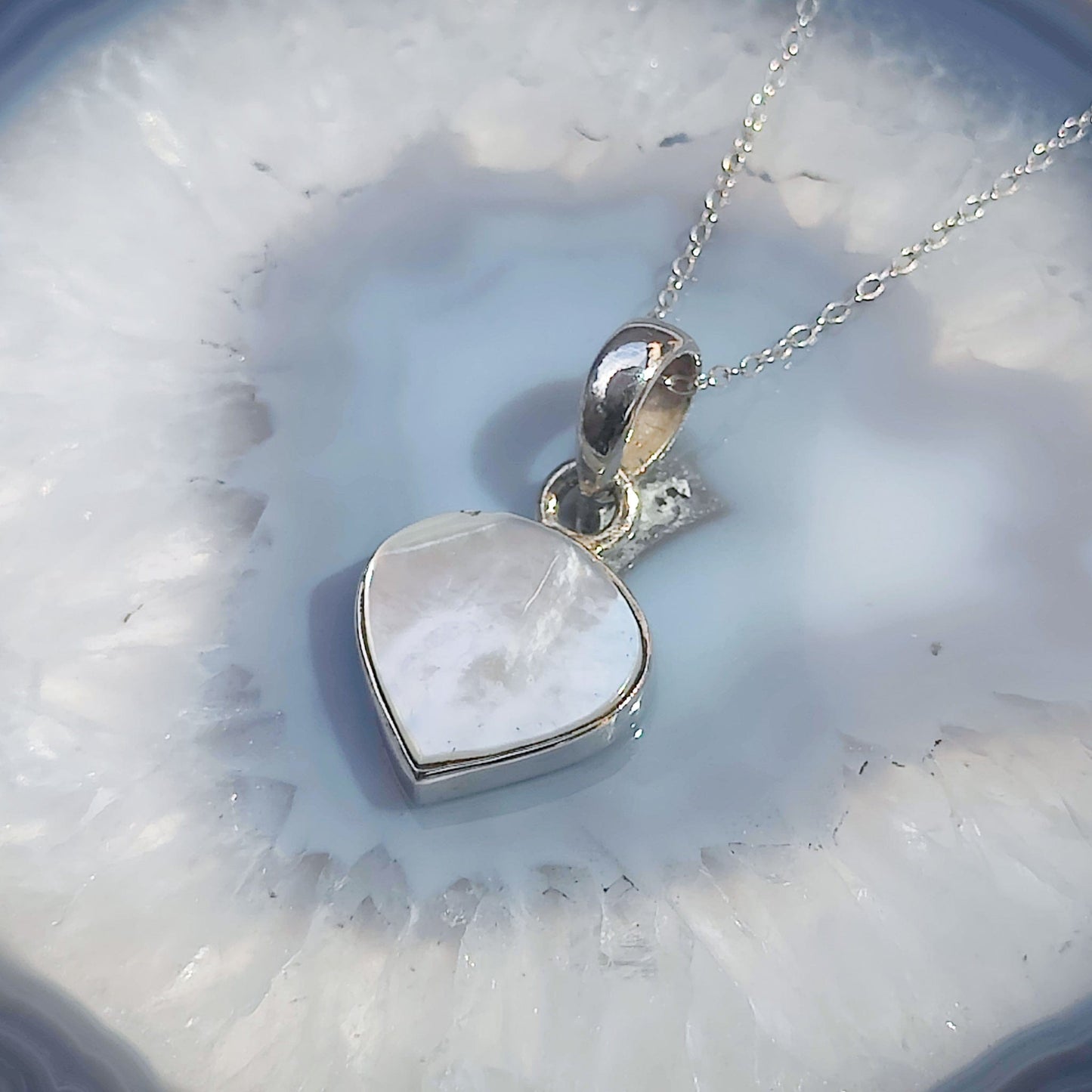 Mother of Pearl Pendant | June Birthday | Three Styles | Sterling Silver