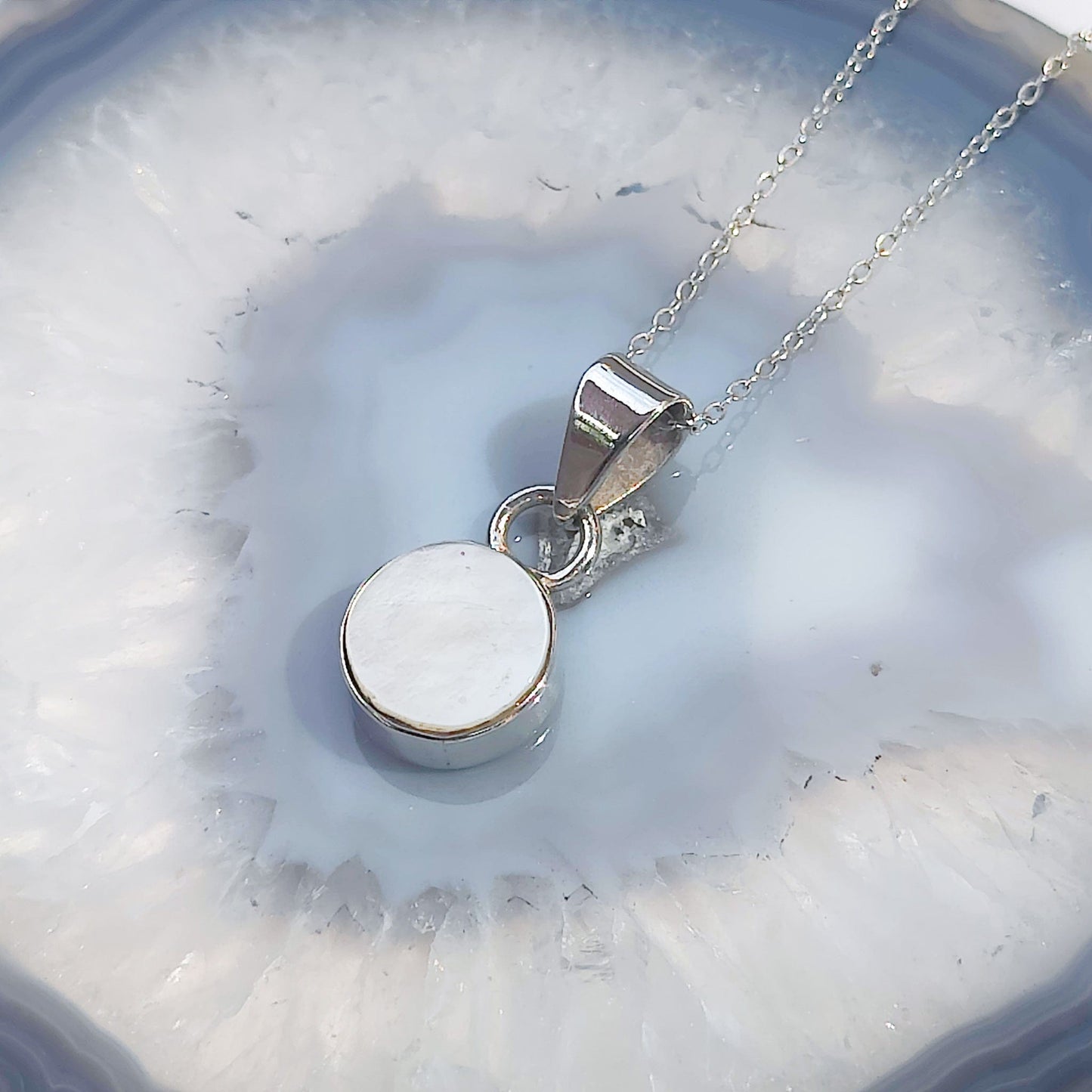 Mother of Pearl Pendant | June Birthday | Three Styles | Sterling Silver