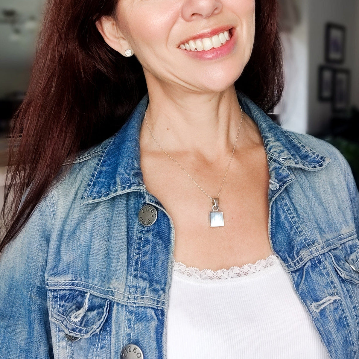 Mother of Pearl Pendant | June Birthday | Three Styles | Sterling Silver