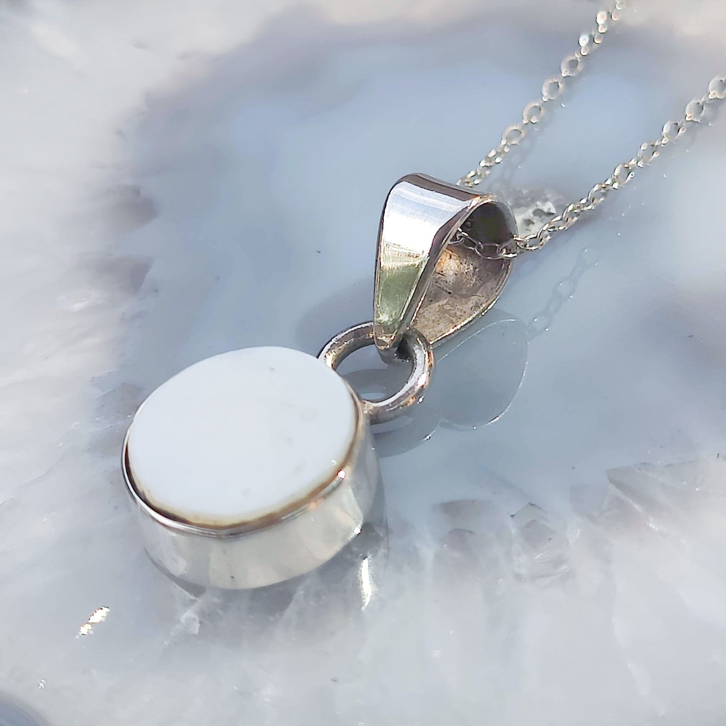 Mother of Pearl Pendant | June Birthday | Three Styles | Sterling Silver