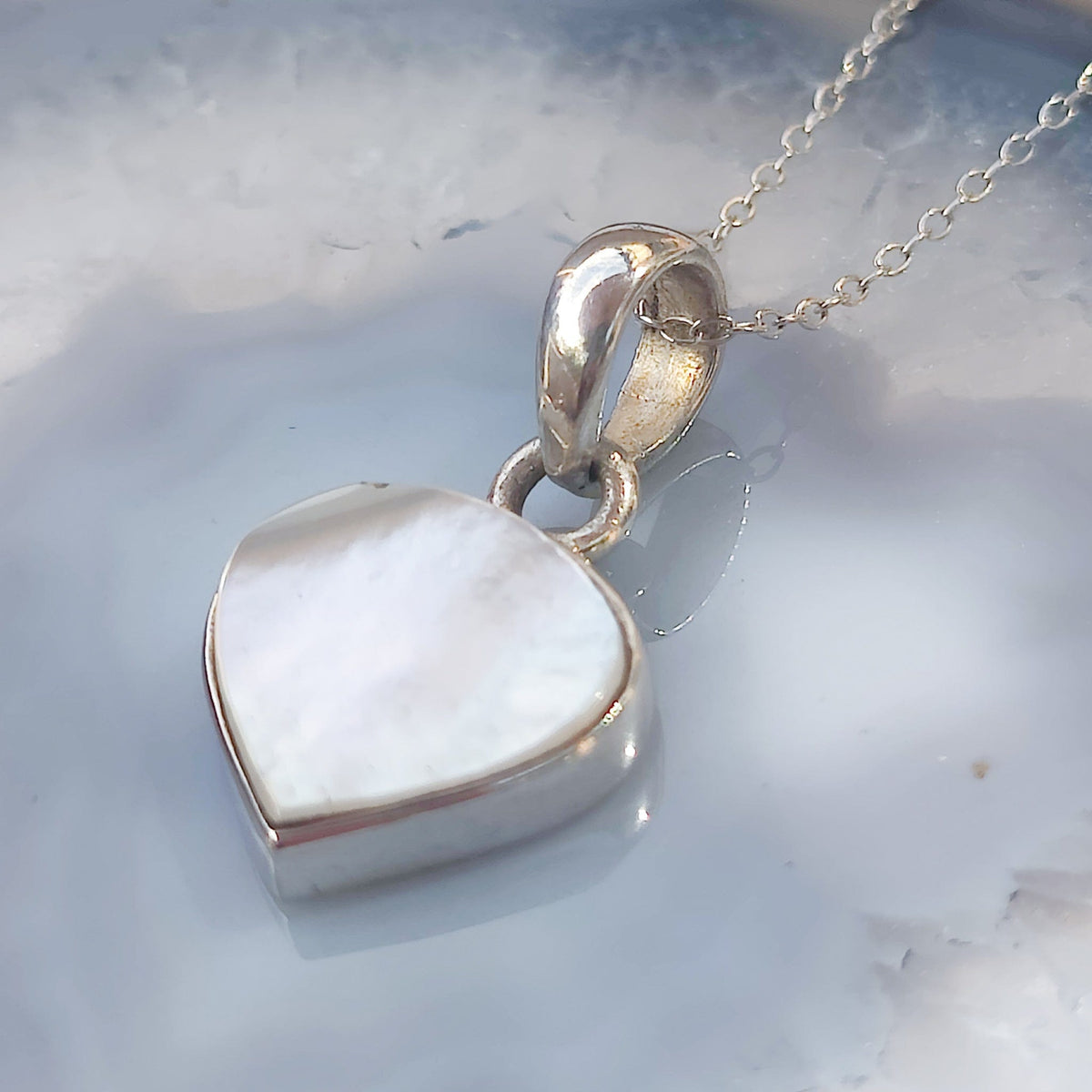Mother of Pearl Pendant | June Birthday | Three Styles | Sterling Silver