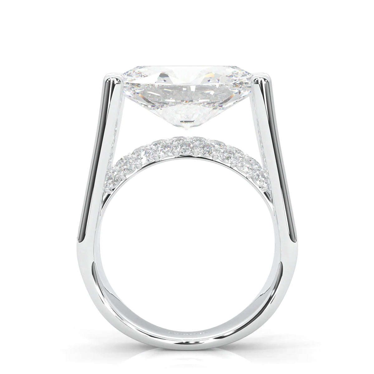 Solarii New Arrived 5.0ct Oval Cut Engagement Ring