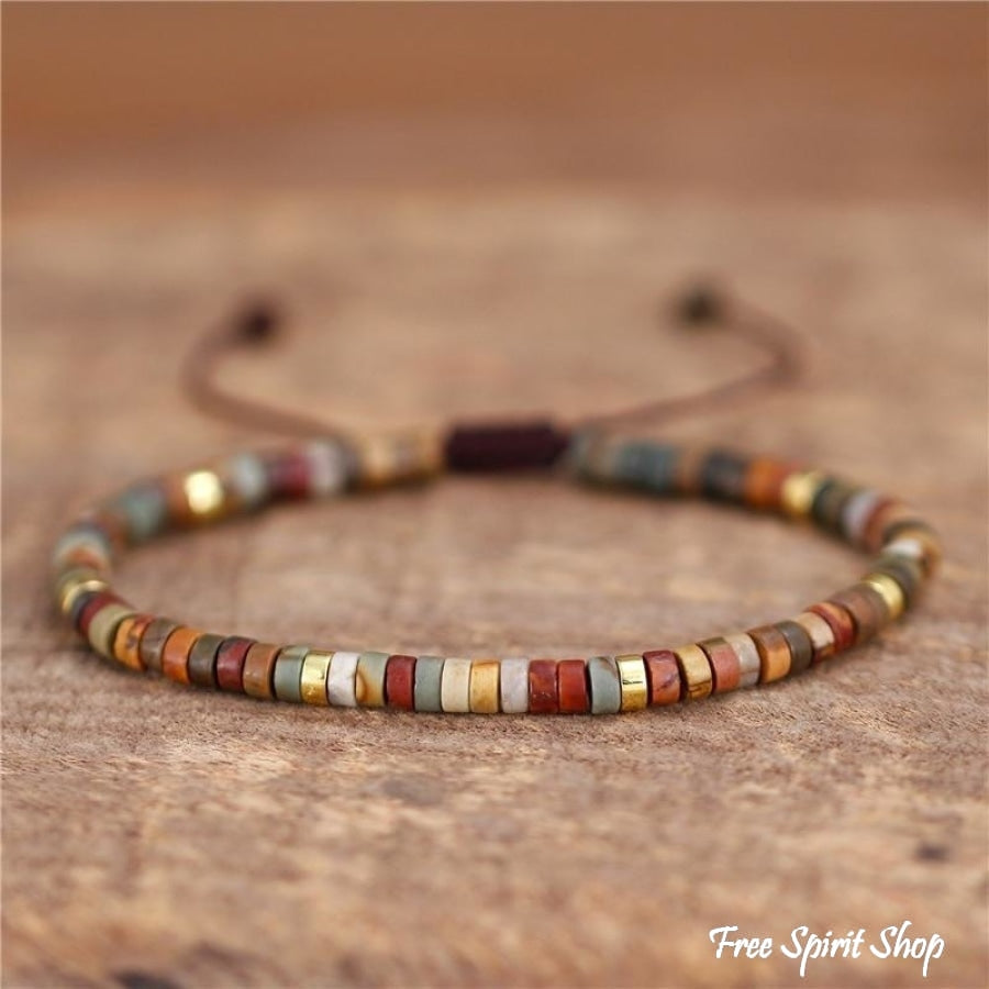 Natural Stone Boho Bead Bracelets