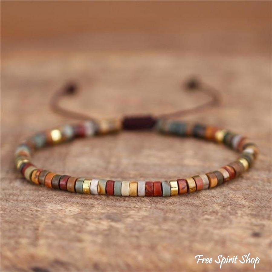 Natural Stone Boho Bead Bracelets
