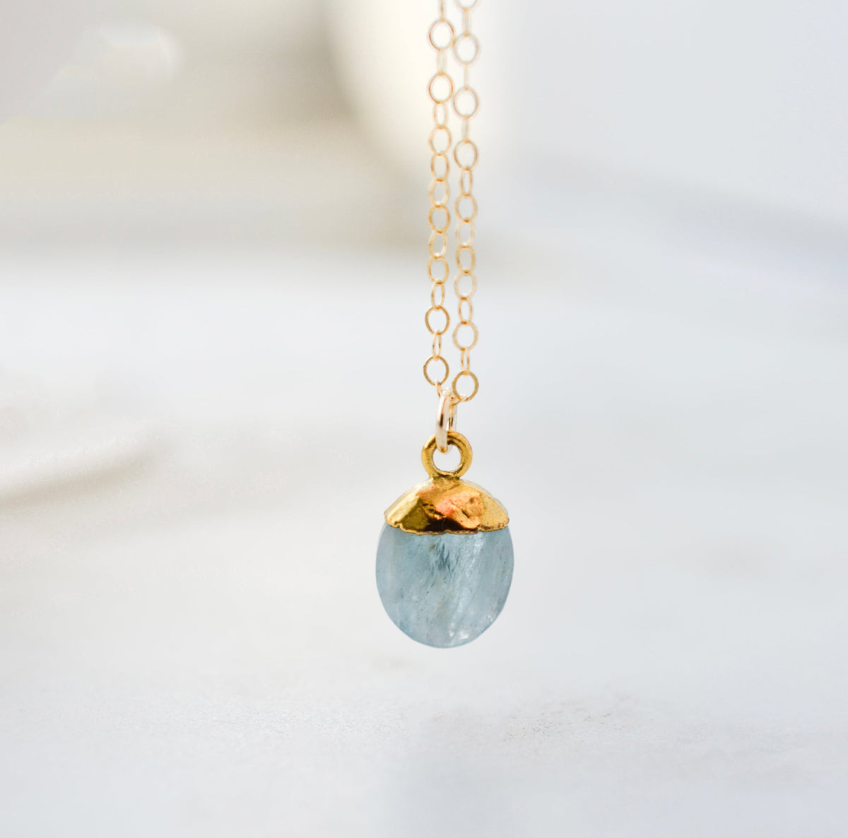 Indra Necklace: Aquamarine