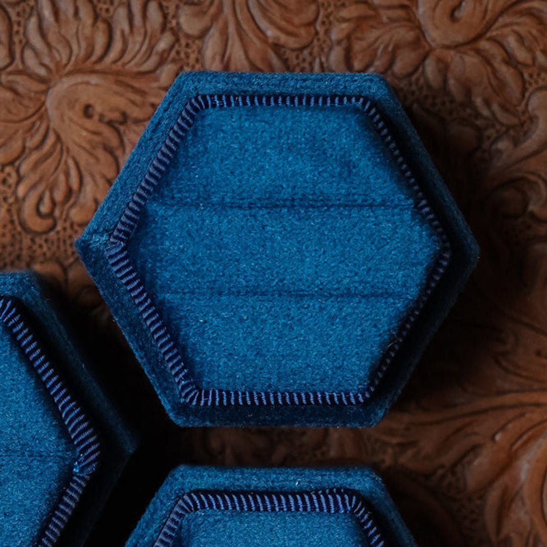 2 Slot Velvet Ring Box