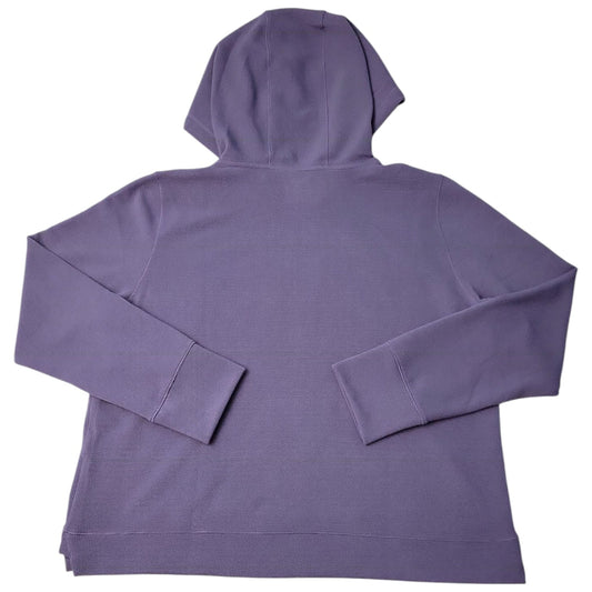 DKNY Women's Buttery Soft Waffle Crew Neck Pullover Hoodie