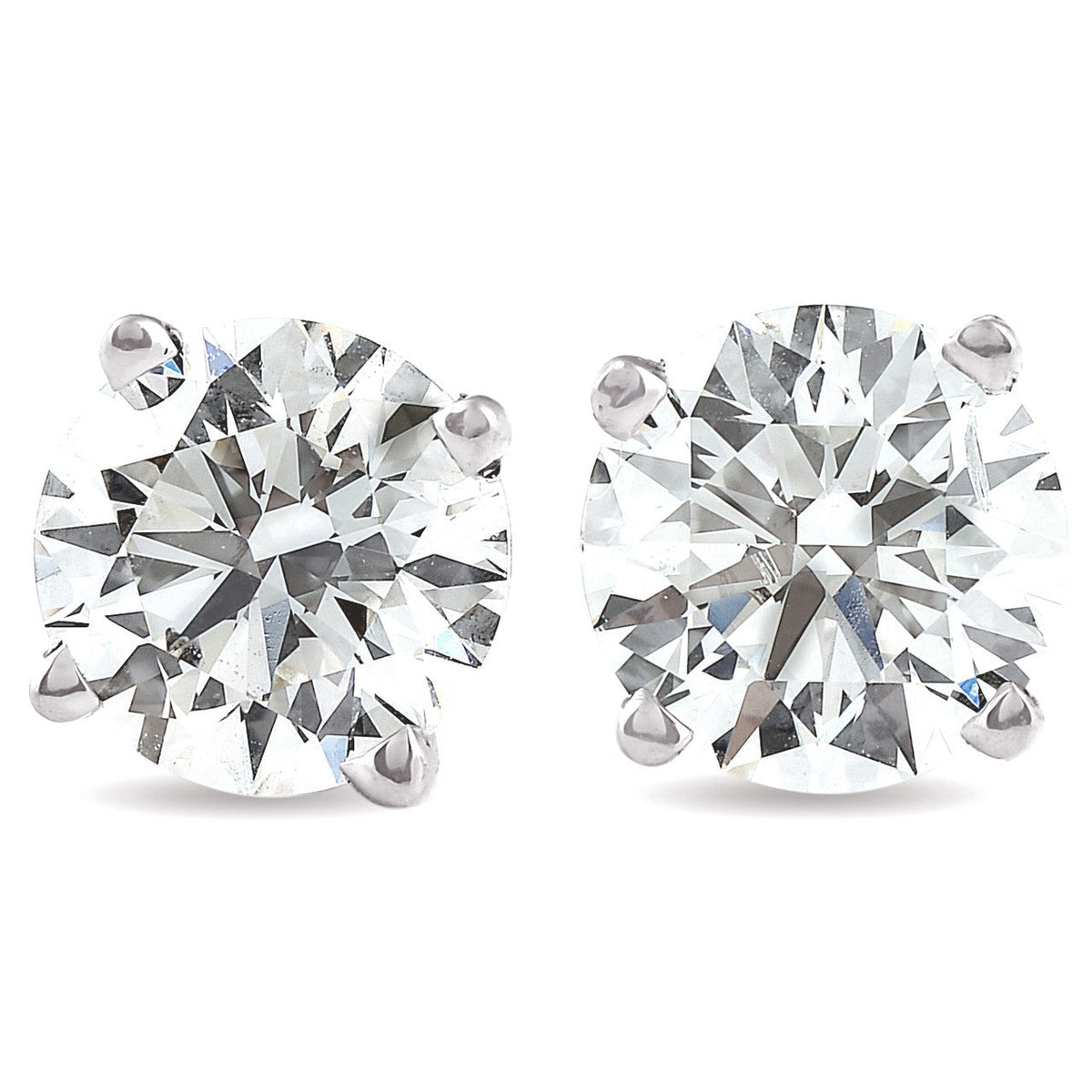 .25 - 1.00Ct Screw Back Diamond Studs Lab Grown Women's Earrings