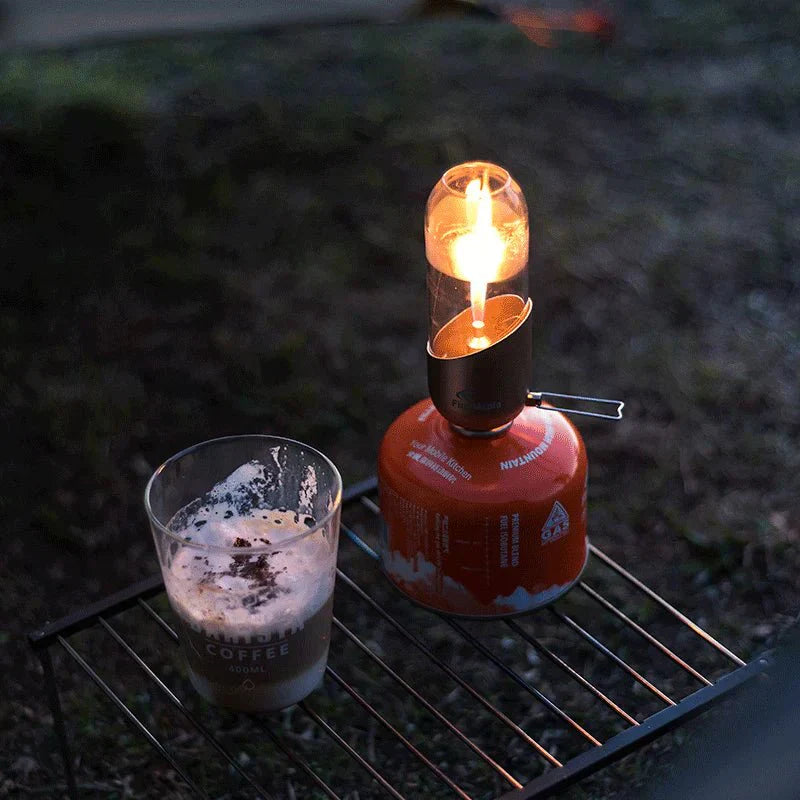 ORCA 600ML COFFEE KETTLE & MAKER & Orange Gas lantern SET