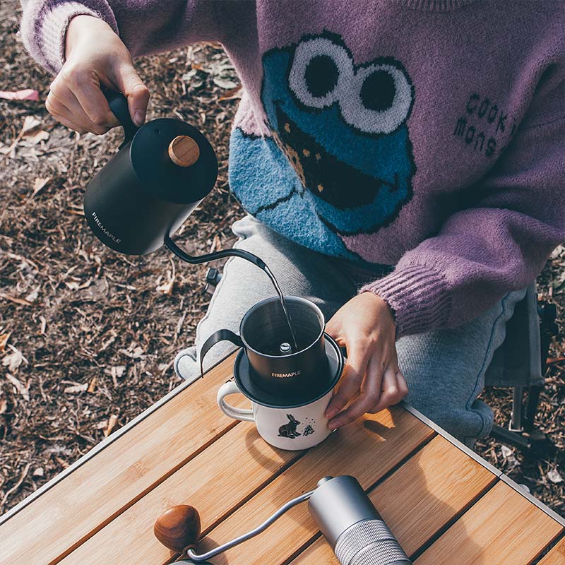 Orca Vietnamese Coffee Maker & Wooden Cup Set