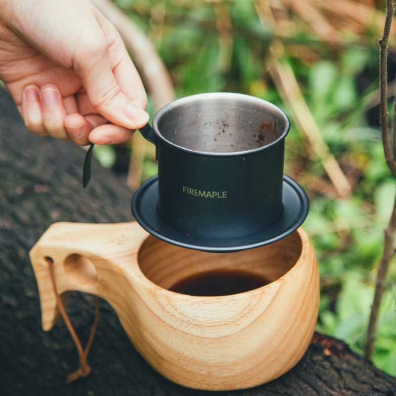 Orca Vietnamese Coffee Maker & Wooden Cup Set
