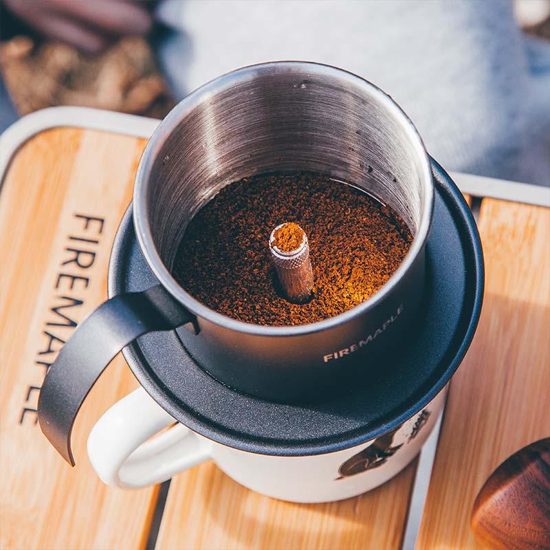 Orca Vietnamese Coffee Maker & Wooden Cup Set