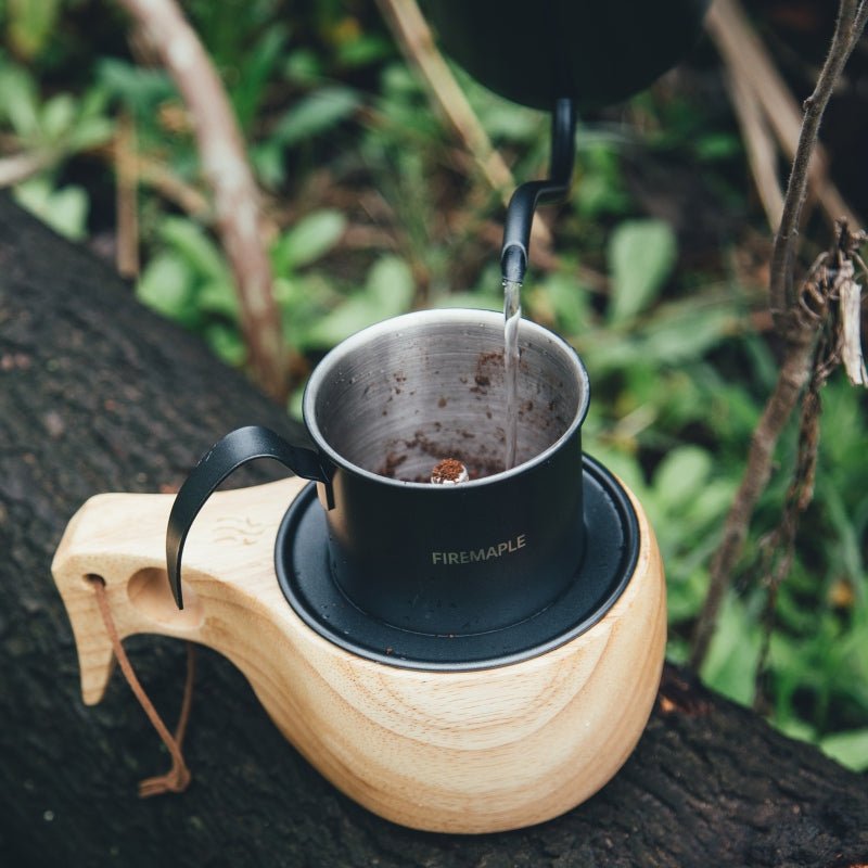 Orca Vietnamese Coffee Maker & Wooden Cup Set