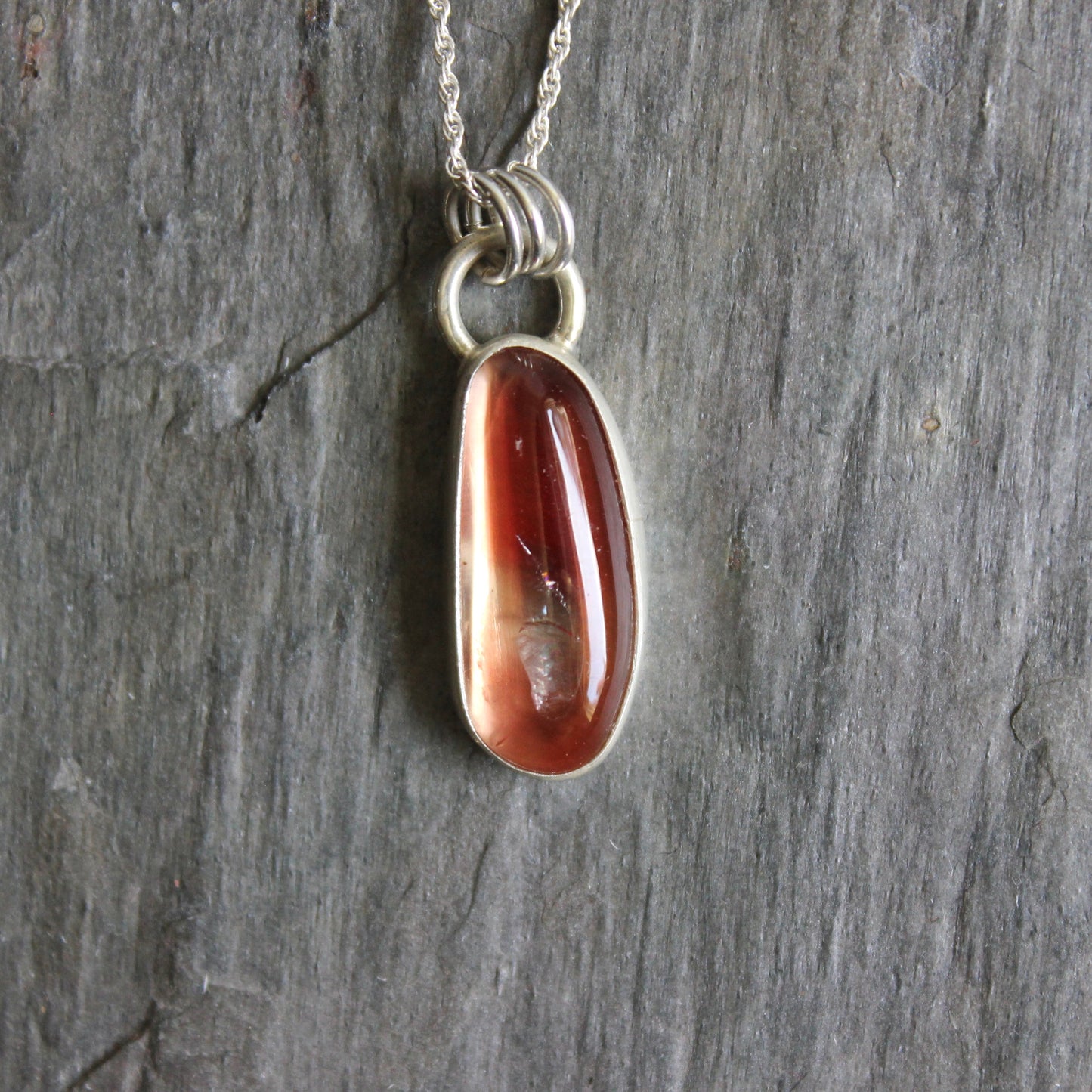 Red Oregon Sunstone Pendant Necklace | Sterling Silver | One Of A Kind PNW Gemstone
