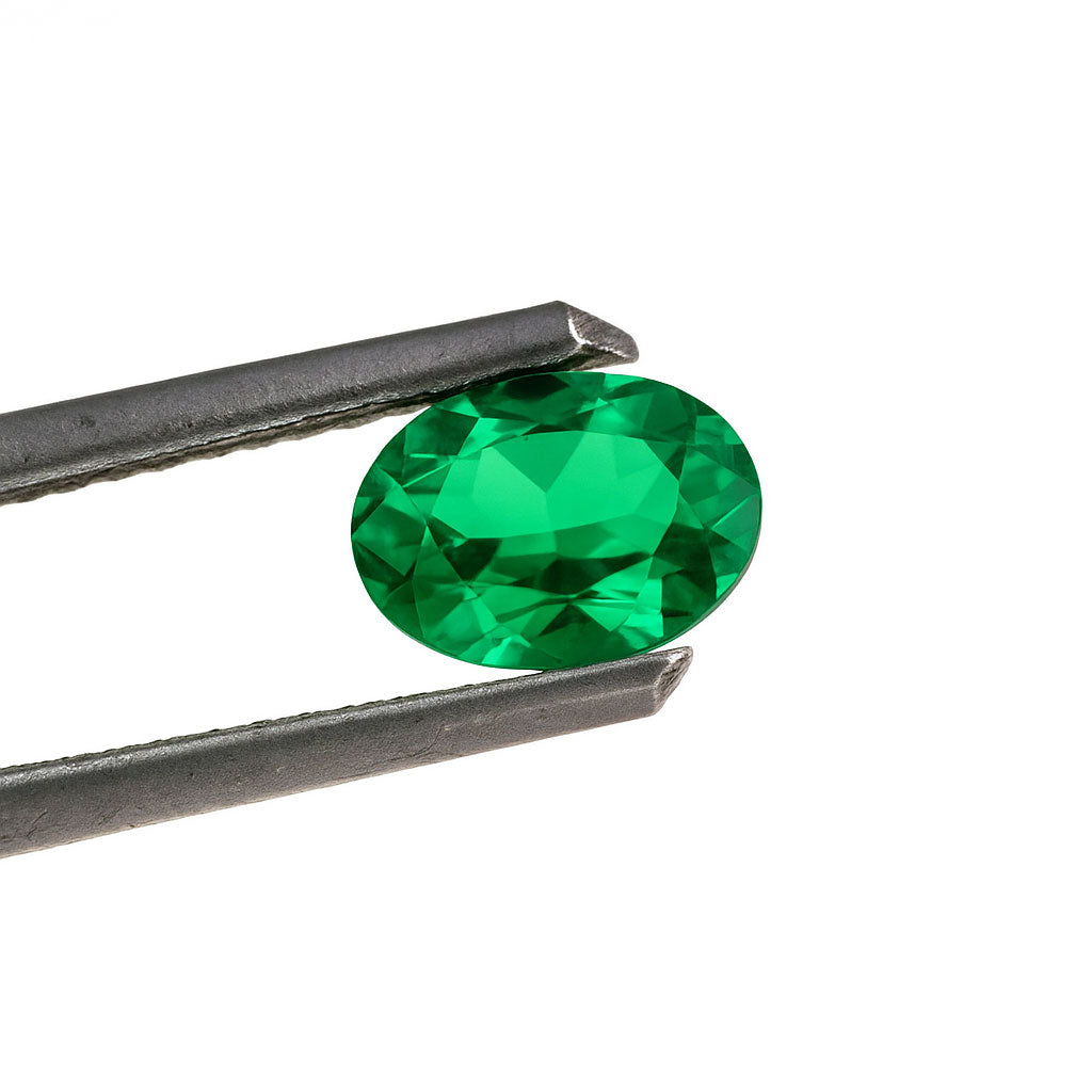 Oval Lab Grown Emerald Loose Stone