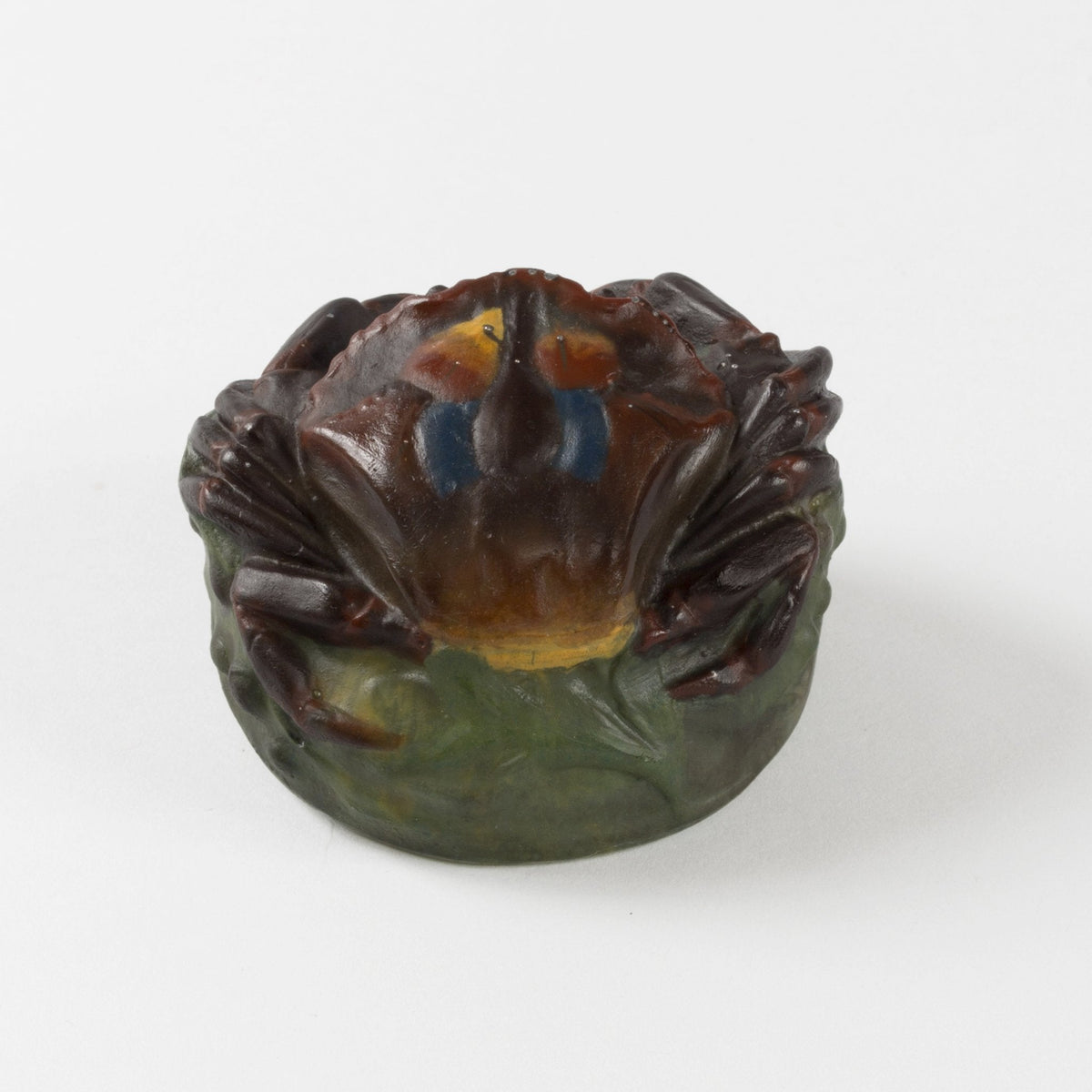 Amalric Walter and Henri Bergé "Crabe" Pâte de Verre Glass Paperweight