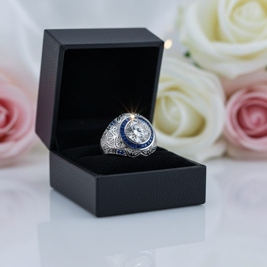 3.0 Ct Diamond Option Vintage Men's Engagement Ring