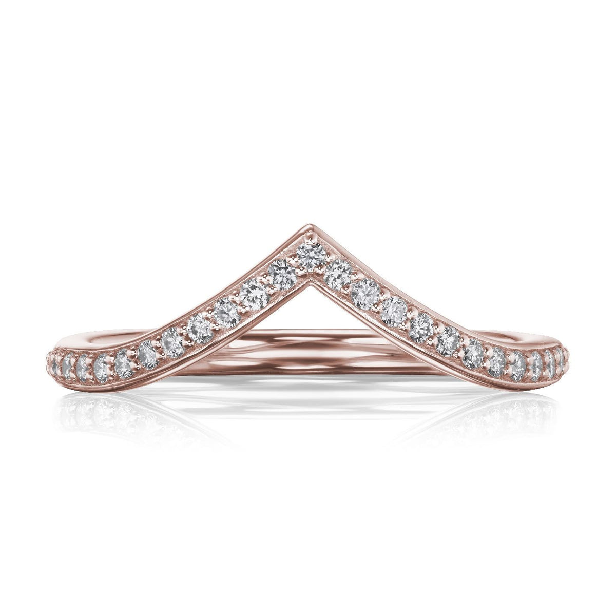 ・CHEVRON・Smooth Finish, Canadian or Lab-Grown Diamonds