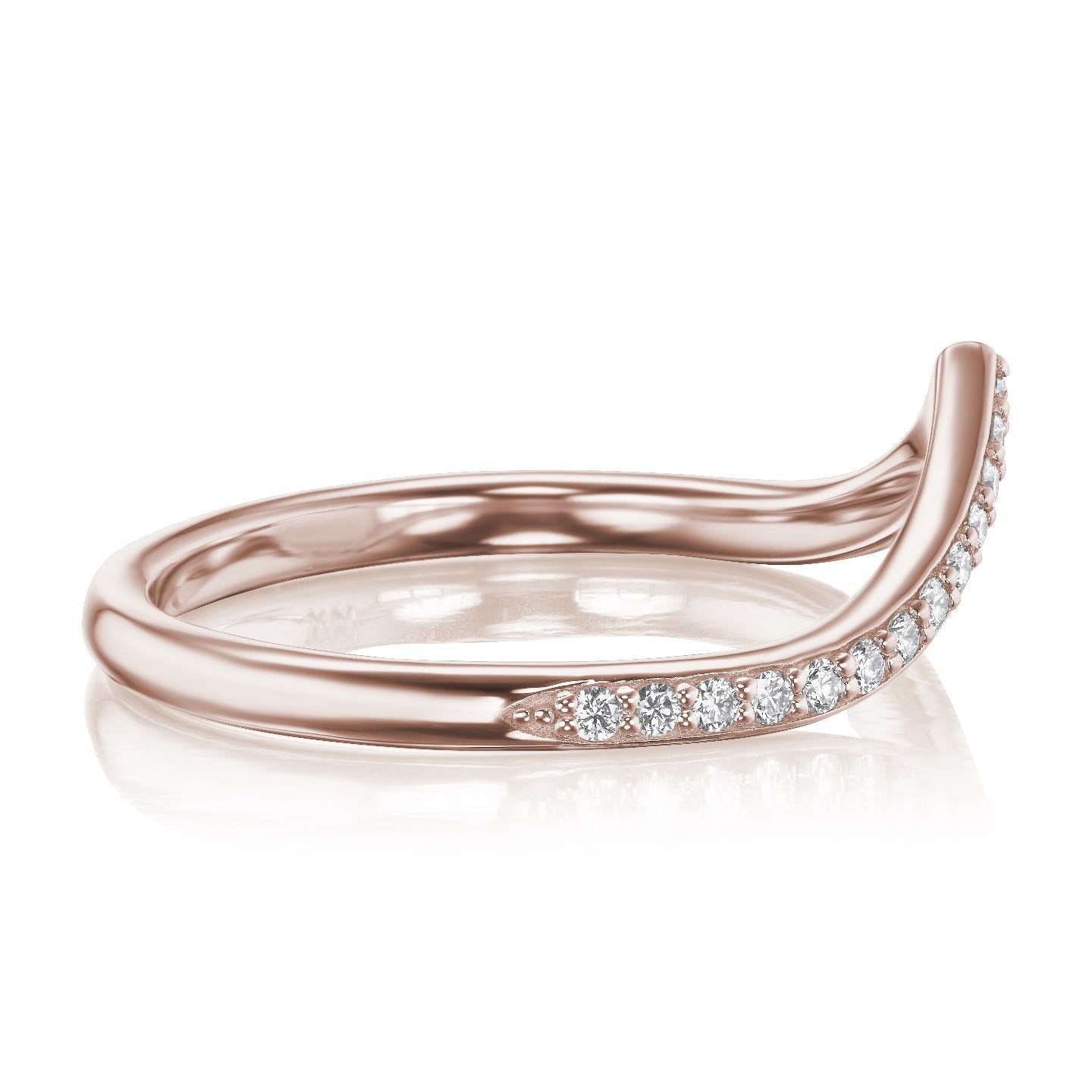 ・CHEVRON・Smooth Finish, Canadian or Lab-Grown Diamonds