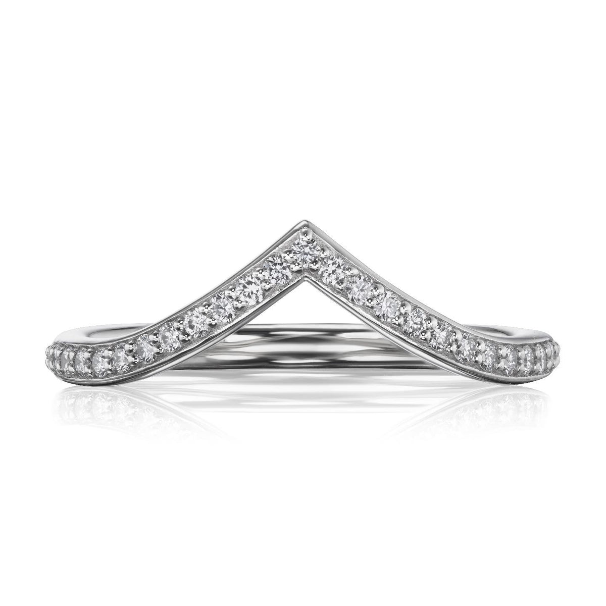 ・CHEVRON・Smooth Finish, Canadian or Lab-Grown Diamonds
