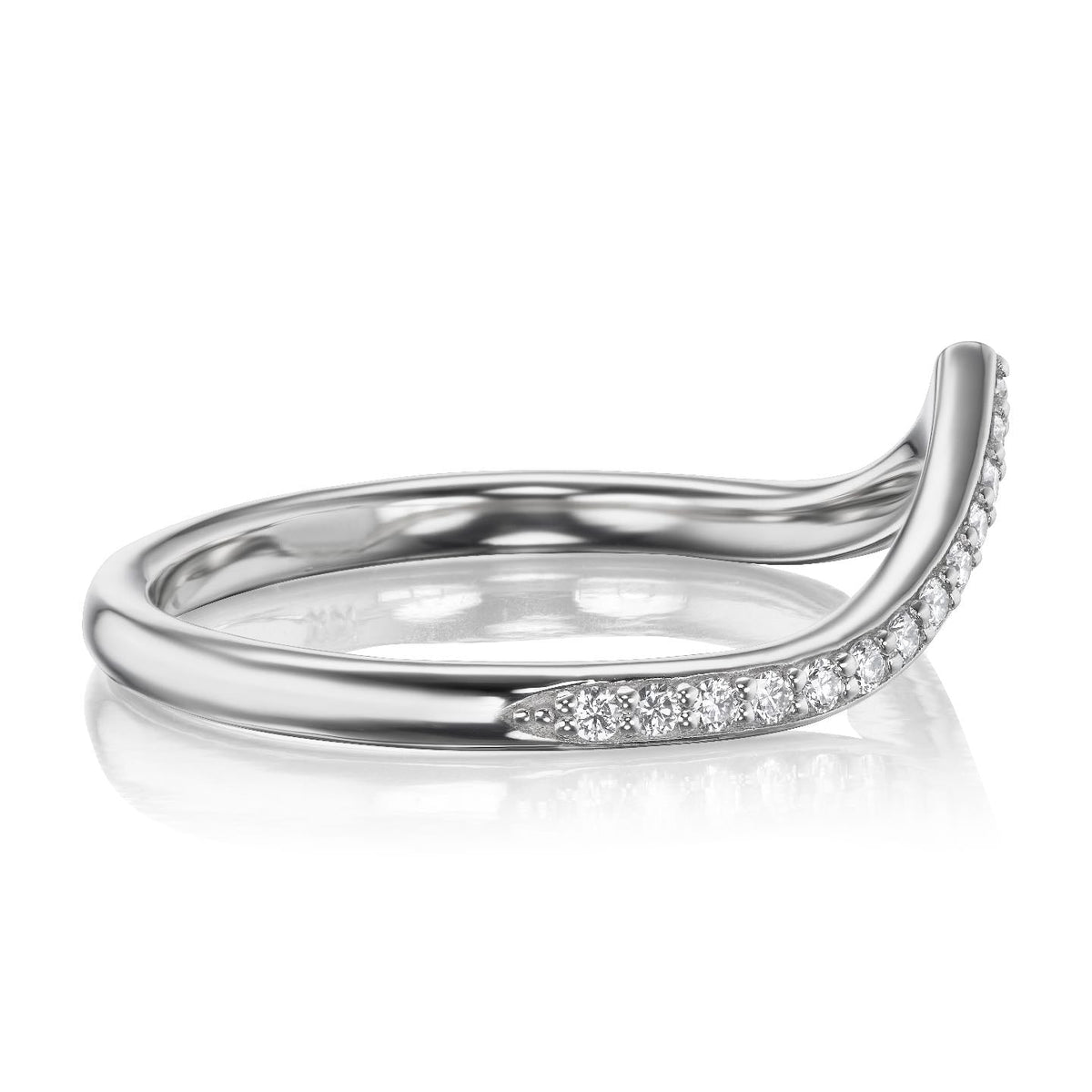 ・CHEVRON・Smooth Finish, Canadian or Lab-Grown Diamonds