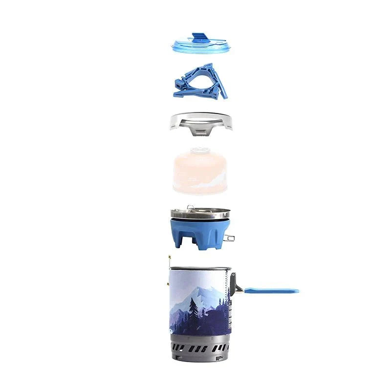 POLARIS COOKING SYSTEM & ORANGE GAS LANTERN SET