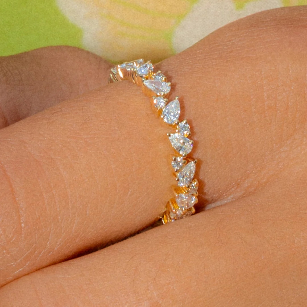 Elevated Marquise Cut 1.0 Ct Solitaire 925 Sterling Silver Wedding Ring Set