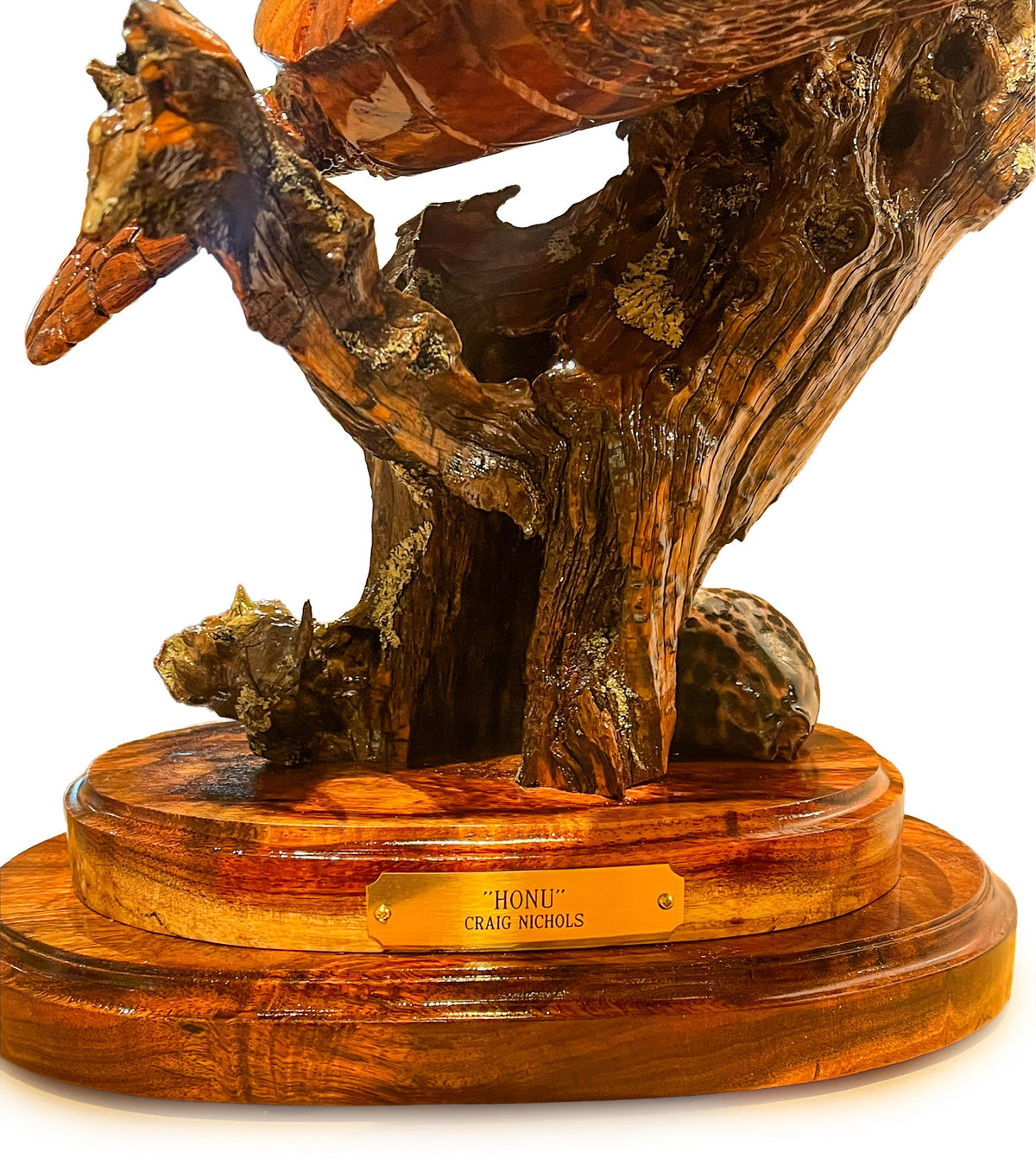 Wood Sculpture "Honu" by Craig Nichols
