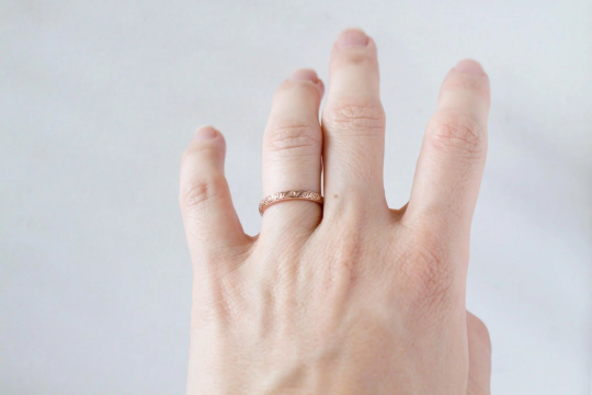 Patterned Wedding Ring