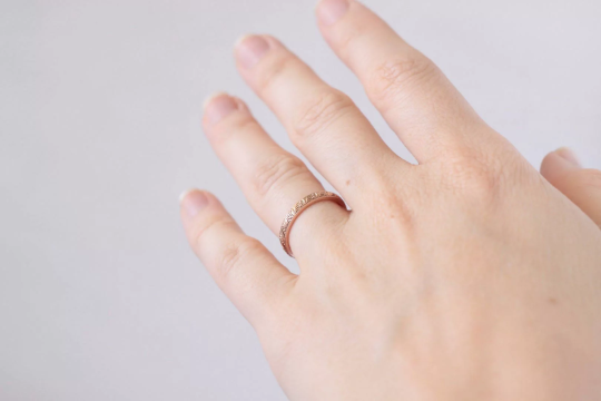 Patterned Wedding Ring