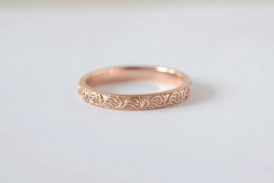 Patterned Wedding Ring