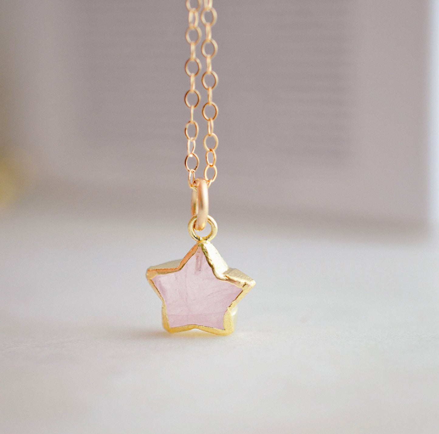 Rose Quartz Stargazer Necklace