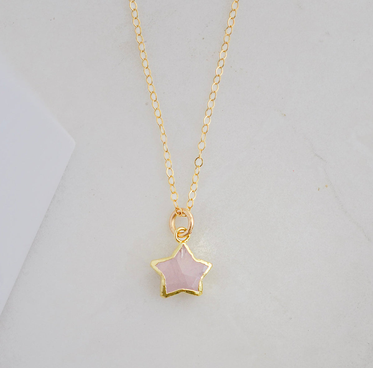 Rose Quartz Stargazer Necklace