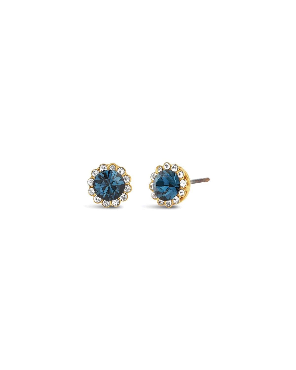 Round Halo Pavé Studs | 7mm