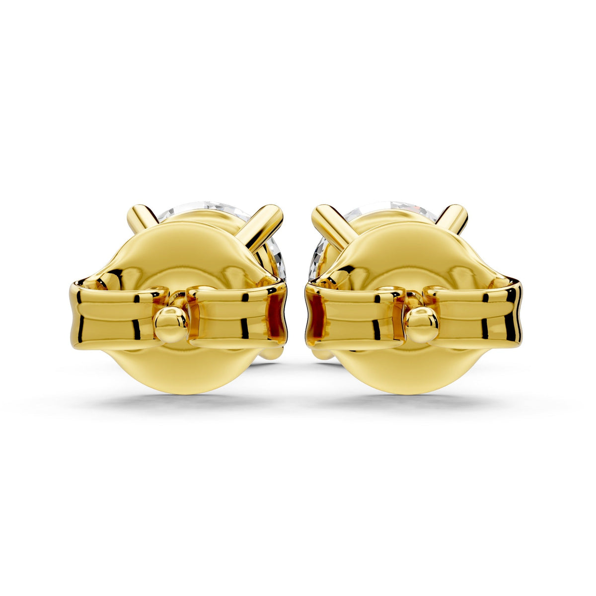 Diamond Earring Studs 14k Solid Gold Lab Grown 4 Prong Diamond Earrings For Women VS1 Clarity IGI Certified