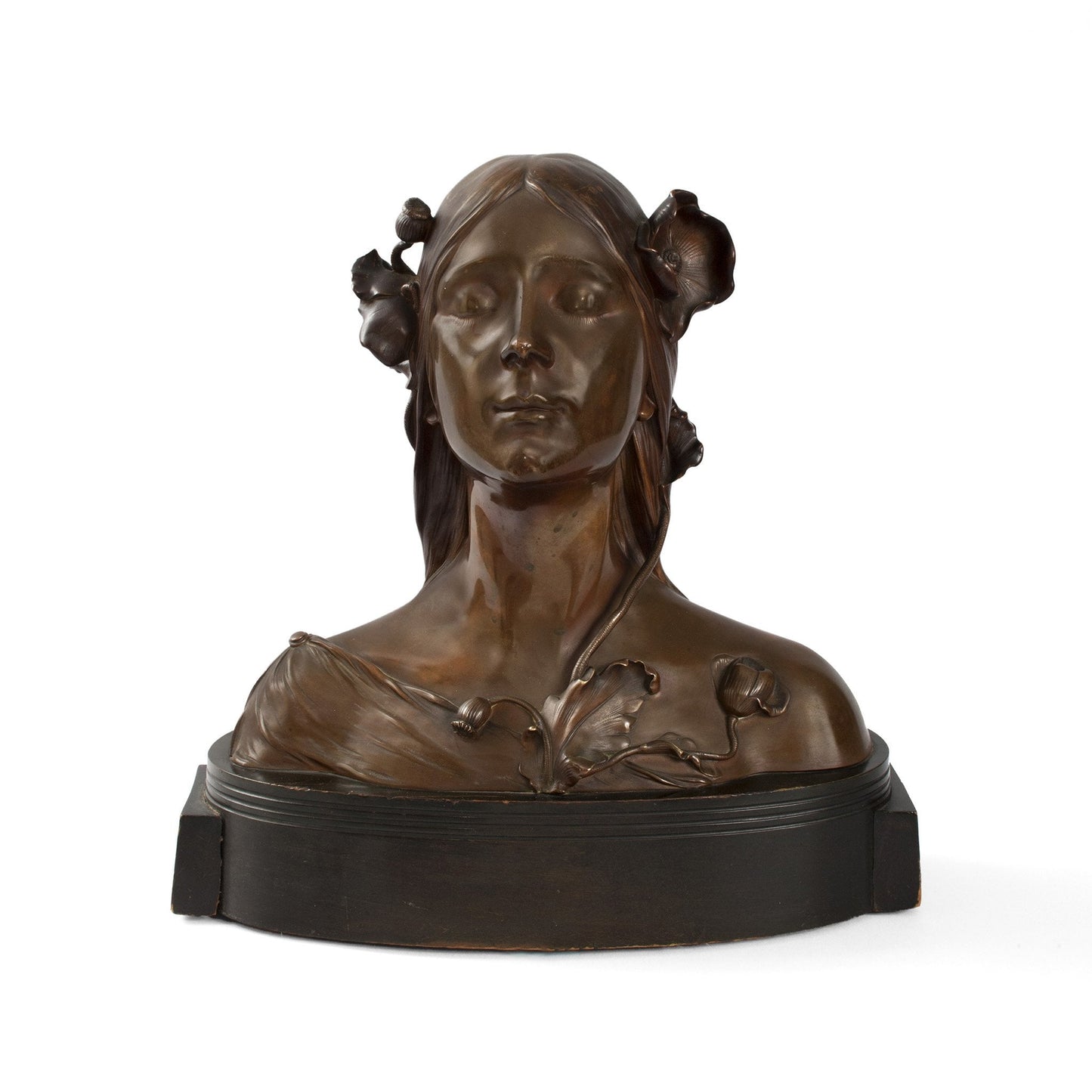 Josef Öfner Bronze Bust of Ophelia