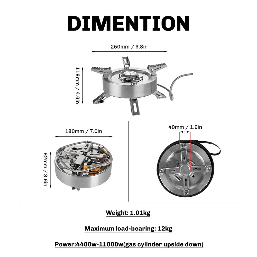 Saturn Gas Stove with Preheat Tube