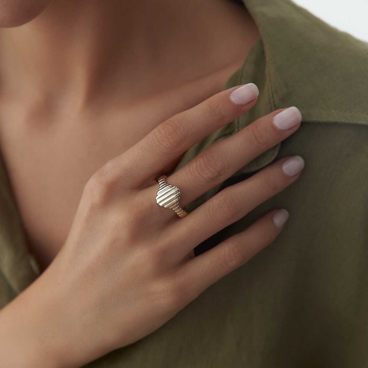 Croissant Ring 14k Gold