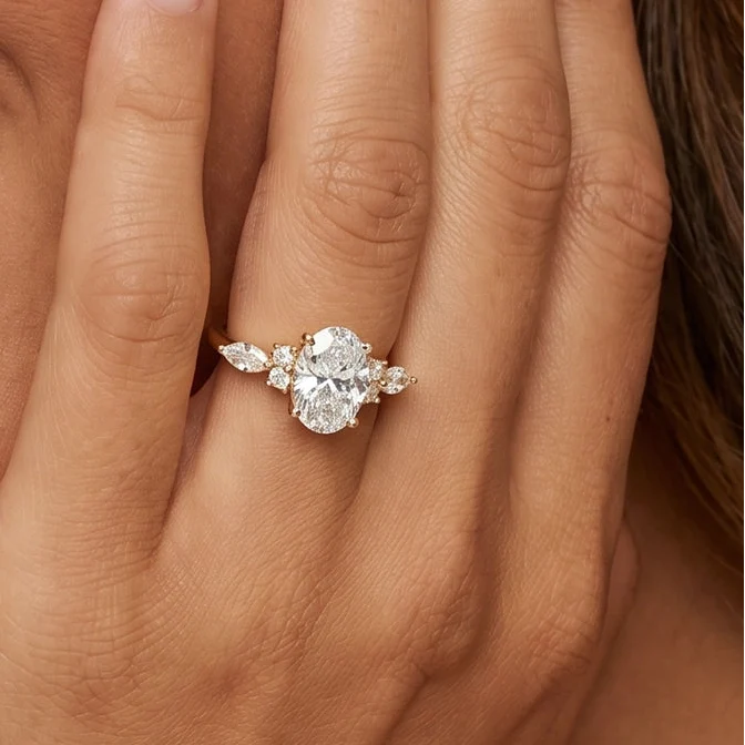 Odette’s Luster | 1.5CT Vintage Oval Diamond Engagement Ring