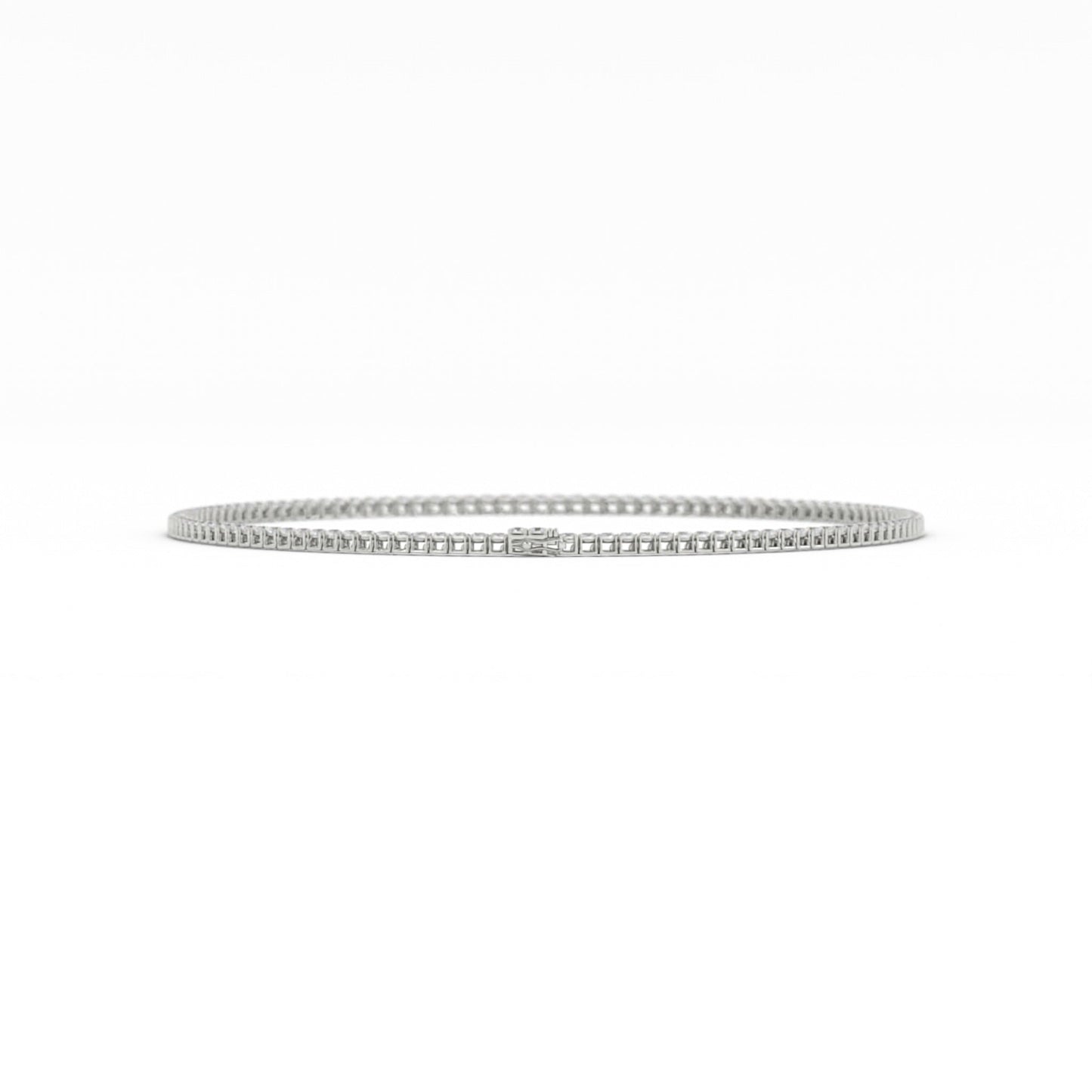 3mm Moissanite Tennis Necklace