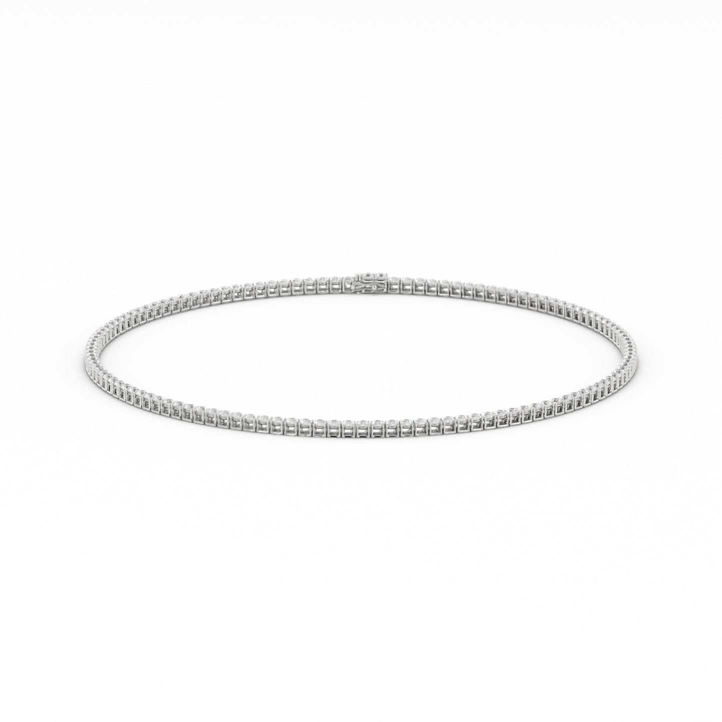 3mm Moissanite Tennis Necklace
