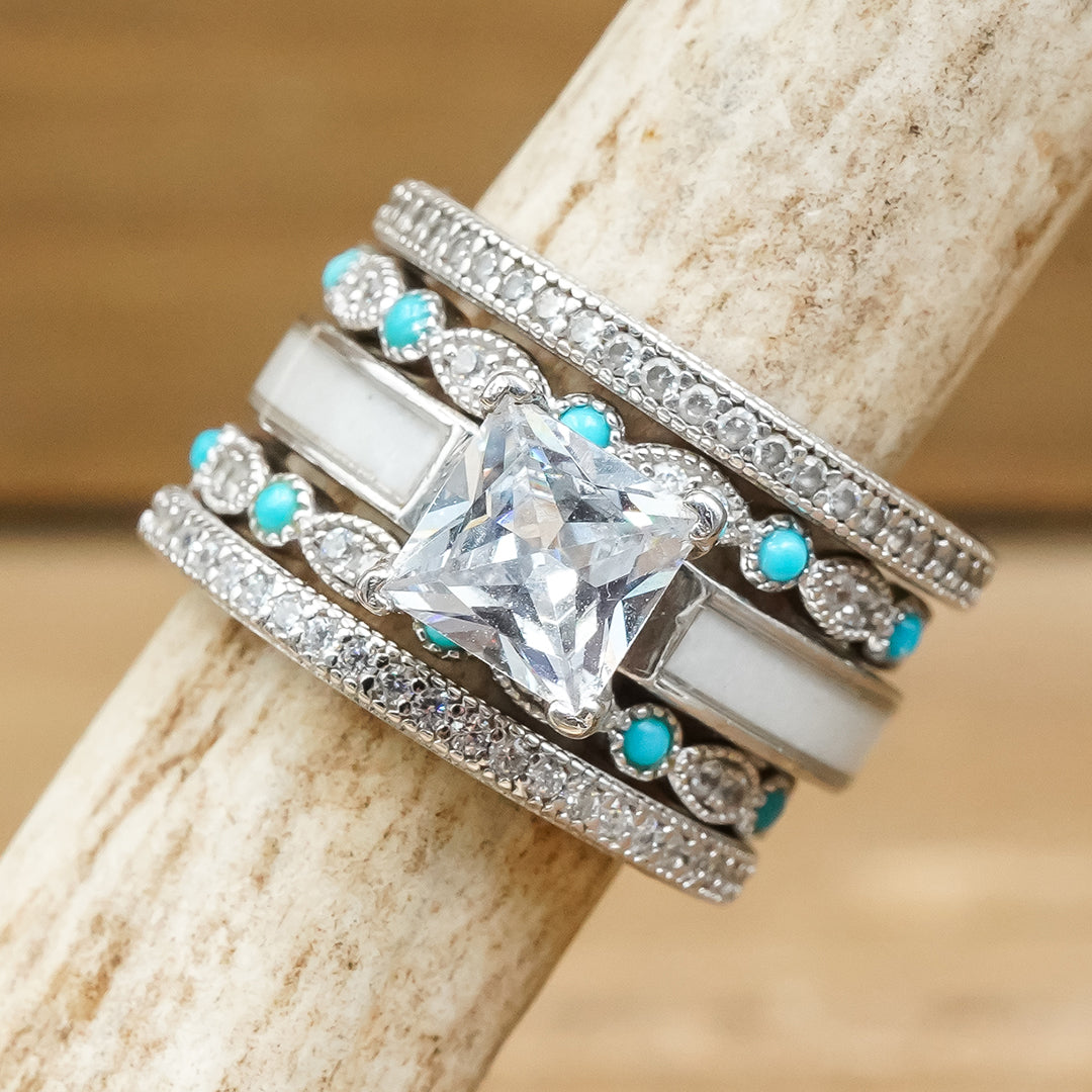 Silver Creeks Wedding Set