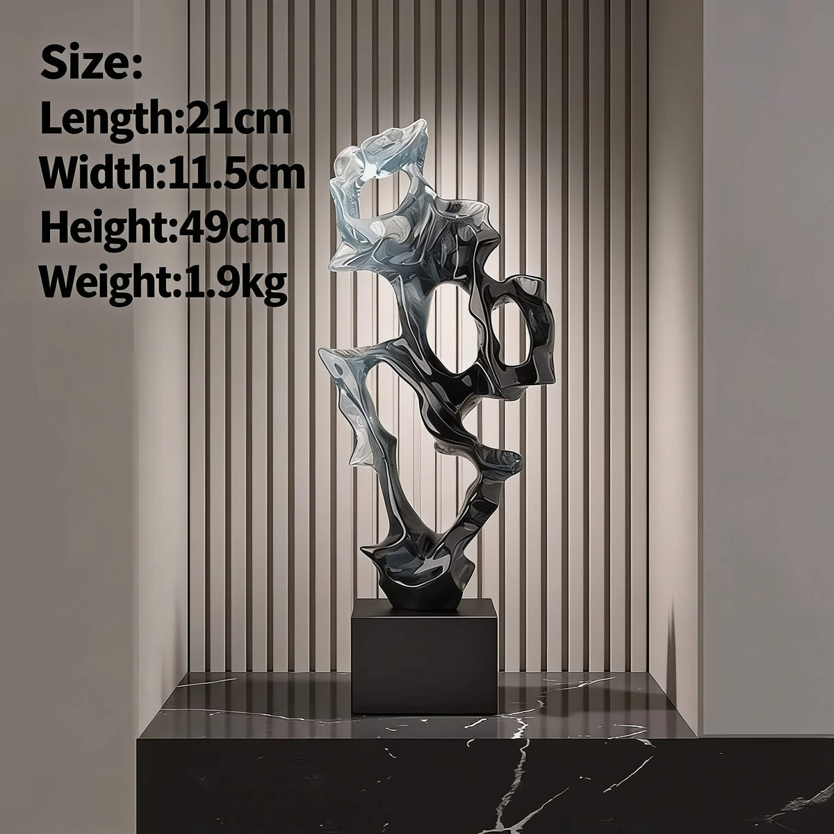 Open-Lattice Abstract Resin Sculpture