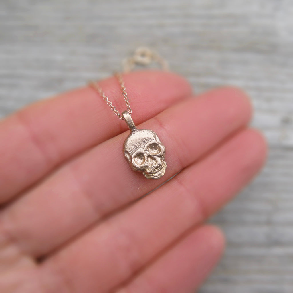 ・SKULL NECKLACE・Gold Pendant (Ready to Ship)