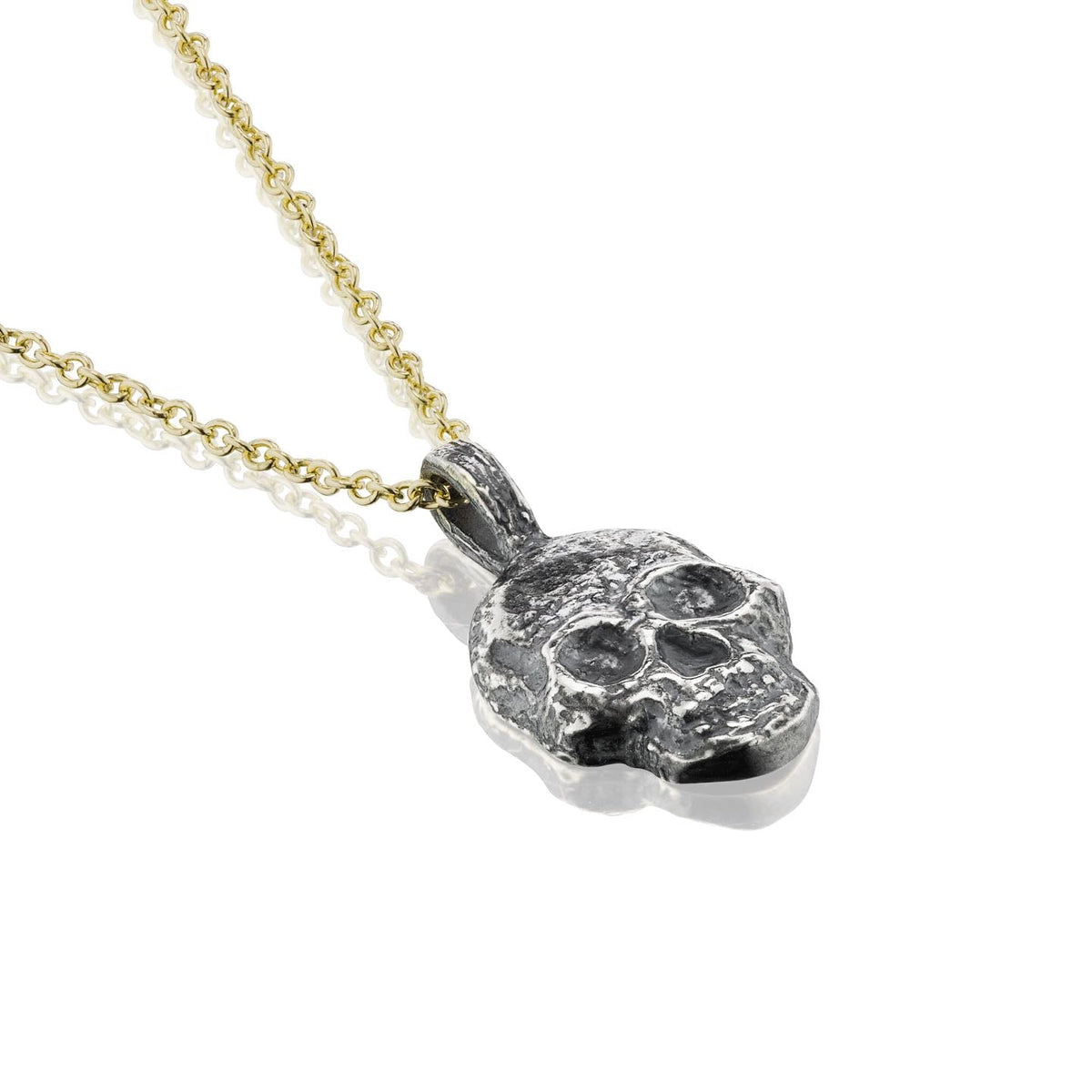 ・SKULL NECKLACE・Silver Pendant, Gold or Silver Chain (Ready to Ship)